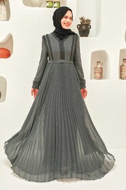 Black Hijab Dress 33233S - 1