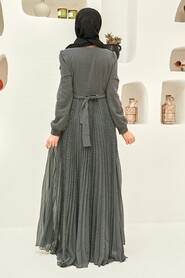 Black Hijab Dress 33233S - 2