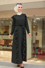 Black Hijab Dress 3331S - 1