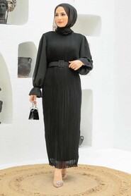 Black Hijab Dress 3343S - 1