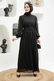 Black Hijab Dress 3358S - 1