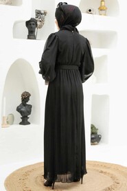 Black Hijab Dress 3358S - 2