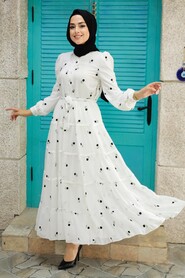 Black Hijab Dress 35722S - 1