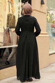 Black Hijab Dress 4297S - 3