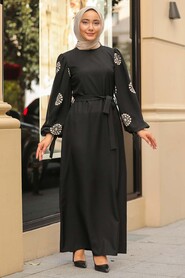 Black Hijab Dress 5176S - 2