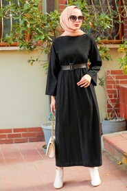Black Hijab Dress 5190S - 1