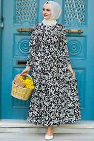 Black Hijab Dress 5192S - 1