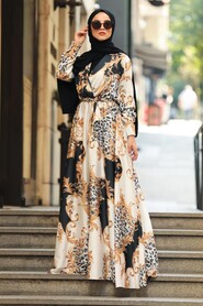 Black Hijab Dress 5349S - 1