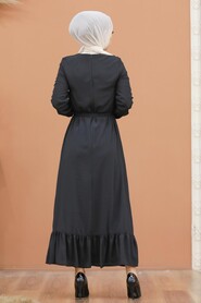 Black Hijab Dress 5473S - 2