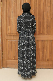 Black Hijab Dress 5683S - 2