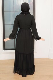 Black Hijab Dress 5726S - 2