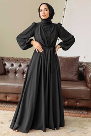 Black Hijab Dress 5796S - NEVA STYLE