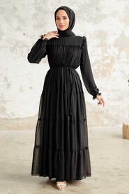 Black Hijab Dress 57970S - 1