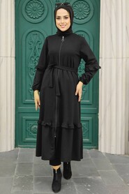Black Hijab Dress 5812S - 1
