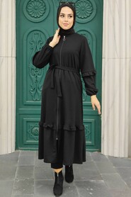 Black Hijab Dress 5812S - 2