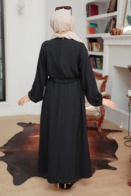 Black Hijab Dress 6314S - 3