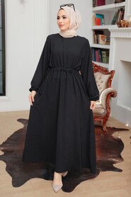Black Hijab Dress 6314S - 1