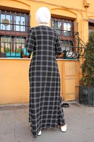 Black Hijab Dress 65812S - 2