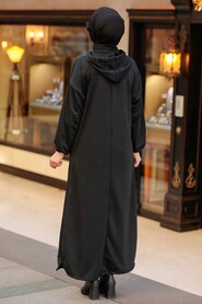 Black Hijab Dress 7016S - 2
