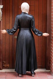 Black Hijab Dress 7630S - 2