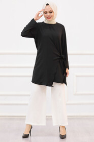 Black Hijab Dual Suit 3039S - 1