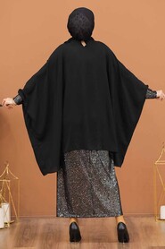 Black Hijab Dual Suit Dress 1206S - 2
