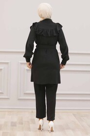Black Hijab Dual Suit Dress 14701S - 2