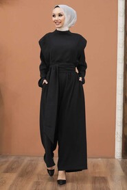 Black Hijab Dual Suit Dress 1471S - 1