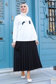Black Hijab Dual Suit Dress 1748S - 1