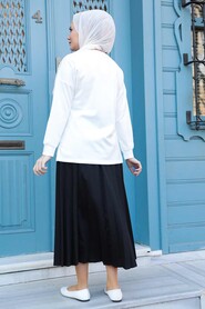 Black Hijab Dual Suit Dress 1748S - 2