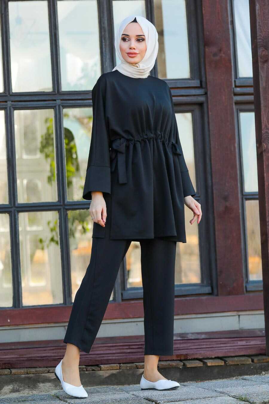 Black Hijab Dual Suit Dress S Neva Style Com