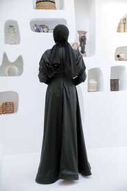  Luxorious Black Modest Islamic Clothing Prom Dress 22451S - 3