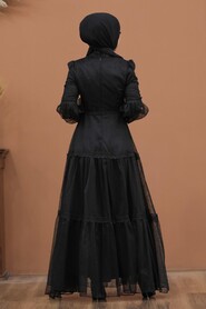  Modern Black Islamic Evening Gown 2335S - 2