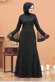  Modern Black Islamic Clothing Wedding Dress 2567S - 2