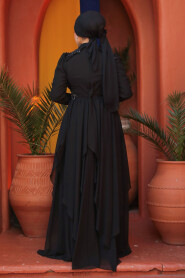 Stylish Black Modest Prom Dress 25807S - 3
