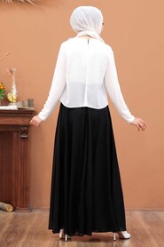 Black Hijab Evening Dress 2870S - 2