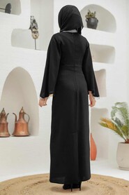 Stylish Black Muslim Wedding Gown 33150S - 2