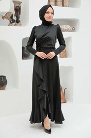  Modern Black Muslim Evening Gown 3381S - 2
