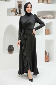  Modern Black Muslim Evening Gown 3381S - 3