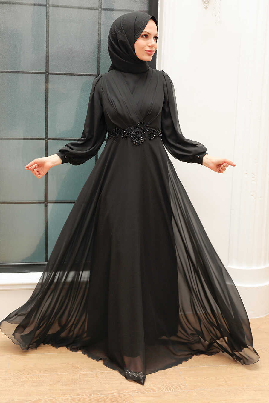 Biscuit Hijab Dress 11870BS - tesetturisland.com