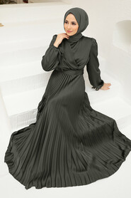 Neva Style - Elegant Black Islamic Clothing Wedding Dress 3452S - Thumbnail