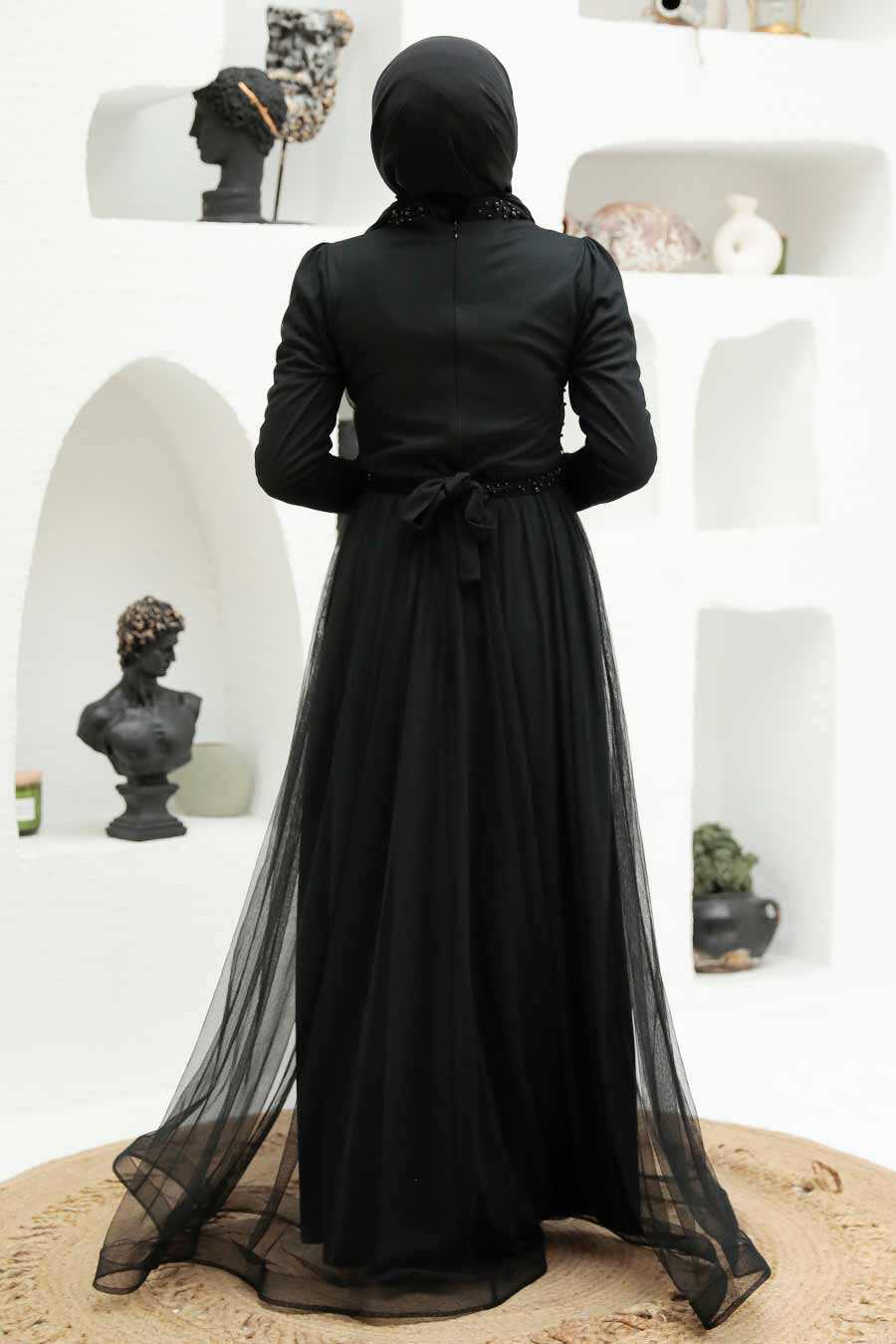 Neva Style - Plus Size Black Muslim Dress 56641S