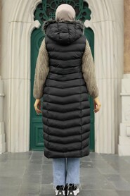 Black Hijab Inflatable Vest 1027S - 4