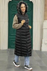 Black Hijab Inflatable Vest 1027S - 2