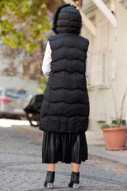 Black Hijab İnflatable Vest 1367S - 3