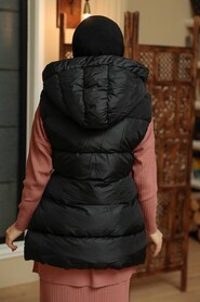 Black Hijab Inflatable Vest 13901S - 3