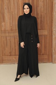 Black Hijab Overalls 51890S - 1