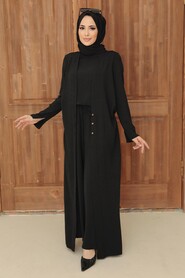 Black Hijab Overalls 51890S - 2