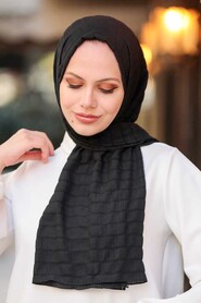 Black Hijab Shawl 51051S - 2