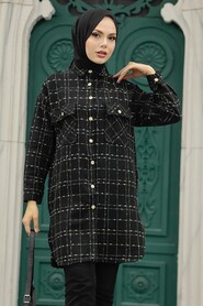 Black Hijab Shirt 12715S - 3